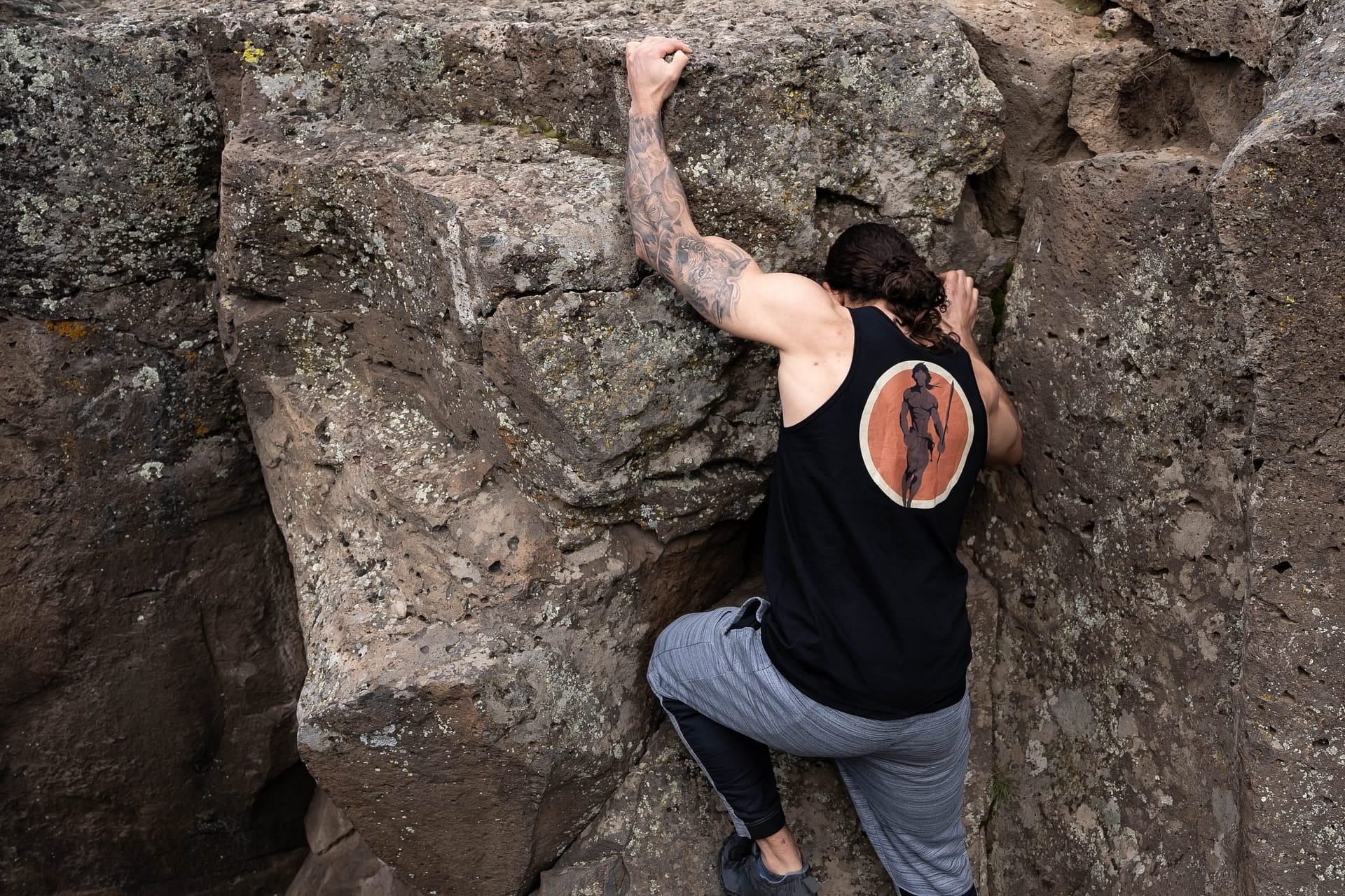 Wild Poppy Shoes HumanWild Premium Tank (Unisex) in White and Black, barefoot shoe